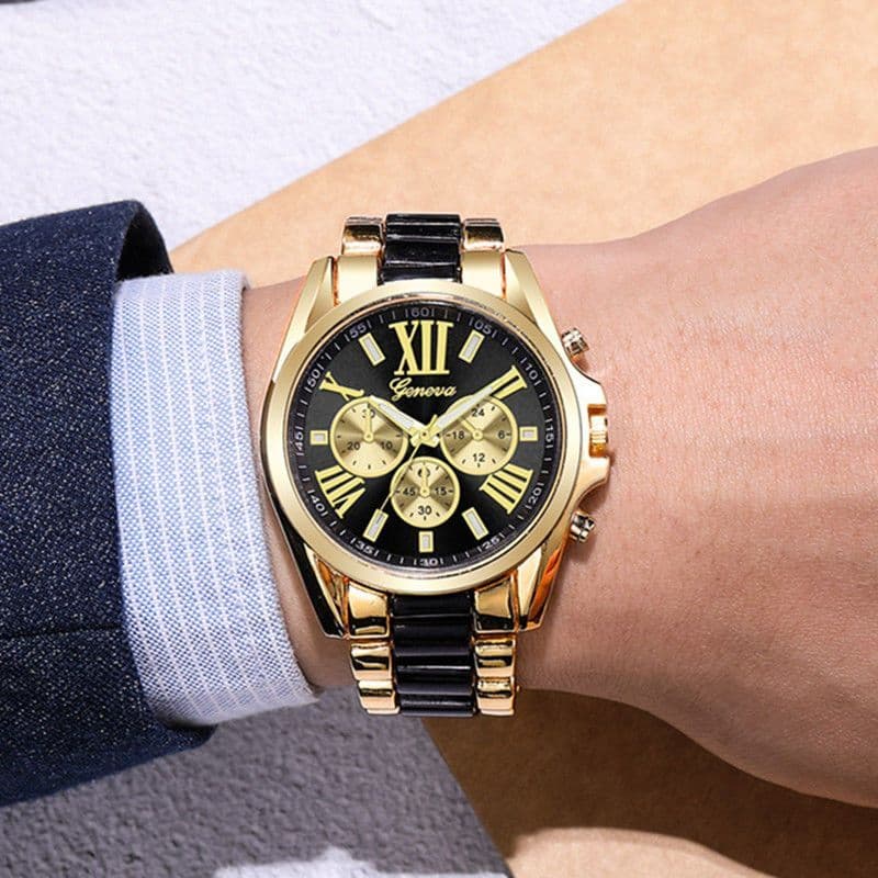 ❤Novidades❤❤ Relógio masculino relógio masculino 2021 clássico de aço inoxidável estilo britânico relógio de negócios ma