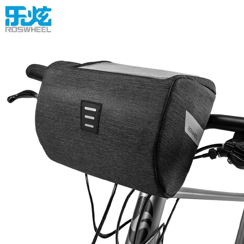 Lexuan novo estilo bicicleta primeiro saco de tela toque dobrável guiador saco multifuncional cabeça da bicicleta equipa