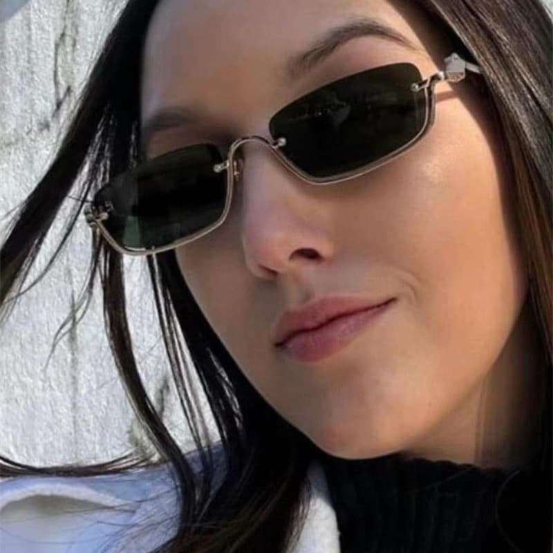 Óculos de Sol da Moda com Armação Metálica, Estilo Europeu e Americano, Ultra-Leves, Confortáveis, de Alta Qualidade, Un