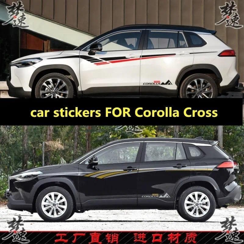 Novos Adesivos De Carro suv Para Corolla Cross 2022 Corpo Modificado Esportes off-road Dedicados Acessórios De Filme Dec
