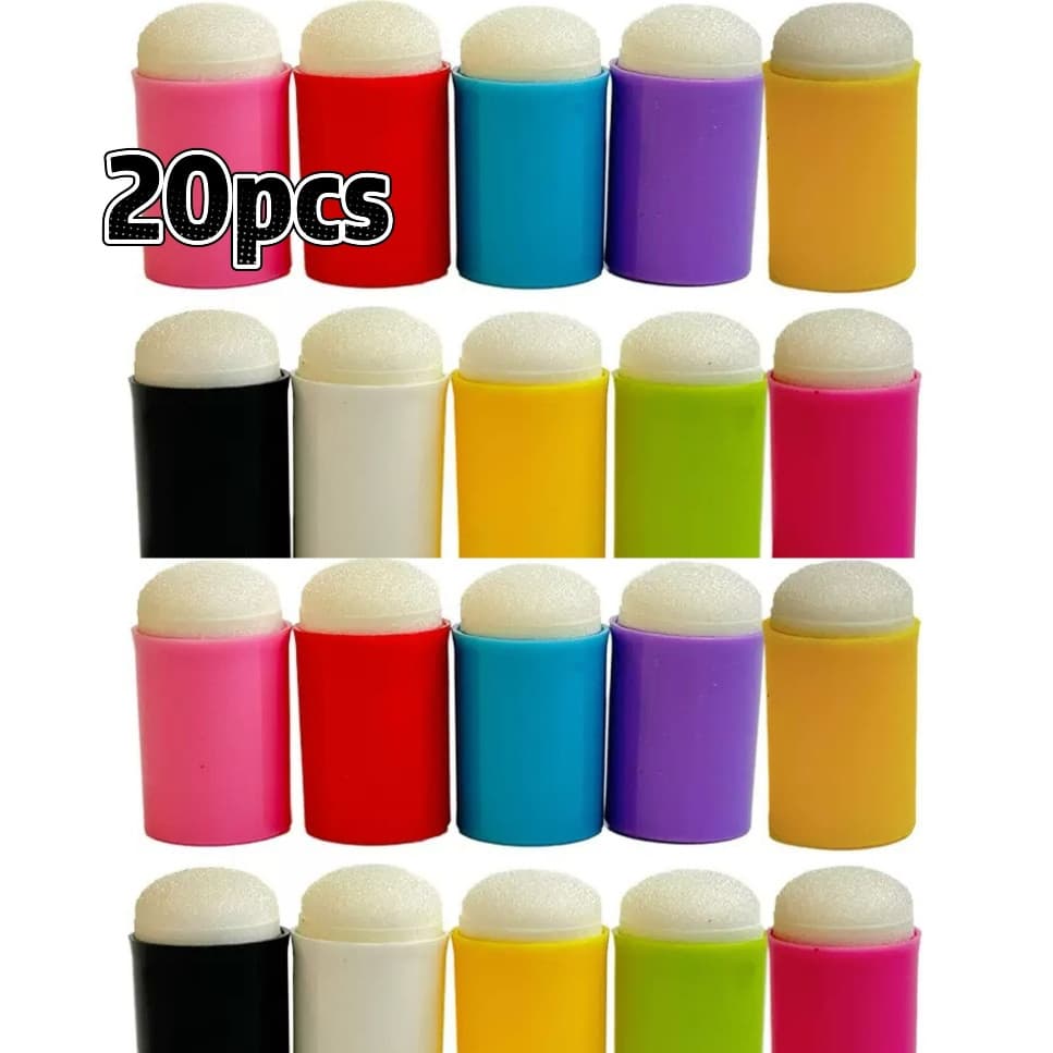 20 Peças/Corpo Rosto Pintura Dedo Esponja Ferramenta Esponjas De
