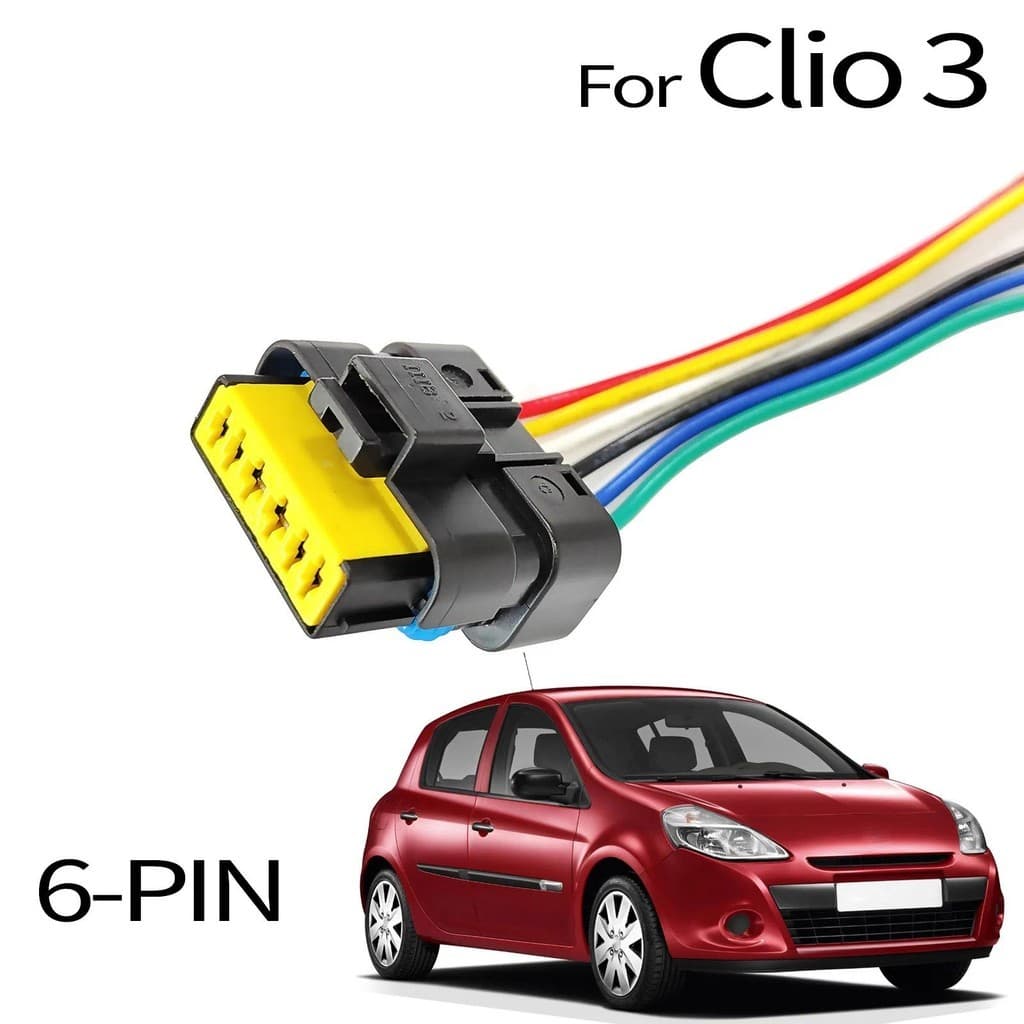 Para Renault Clio III MK3 3 Euro Lutecia 2005-2014 Lâmpada De Luz Traseira 6Pin Conector Trança Plug Fiação Pré-Conectad