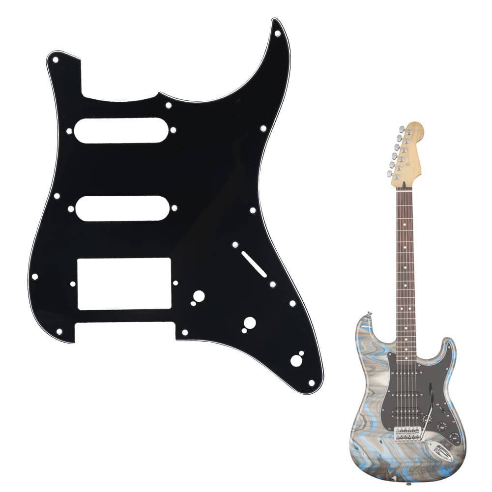 Pickguard de guitarra ssd elétrico feito de pvc e celulóide superfície lisa boa decoração para guitarras st sq ssh