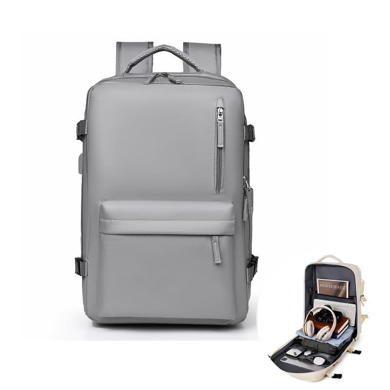 Mochila Para Laptop De Grande Capacidade Bolsa Escolar Oxford Resistente À Água Viagens De Negócios Multifuncional