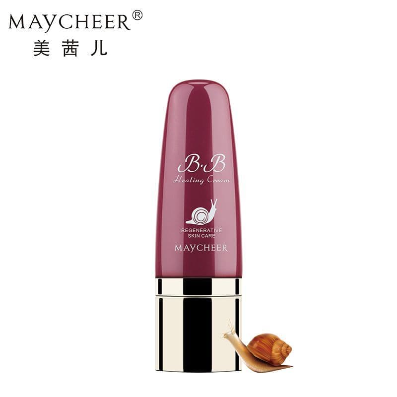 Meiqier Caracol BB Creme Corretivo Iluminar o Tom da Pele Hidratante de Longa Duração Controle de Óleo CC Creme Base Líq