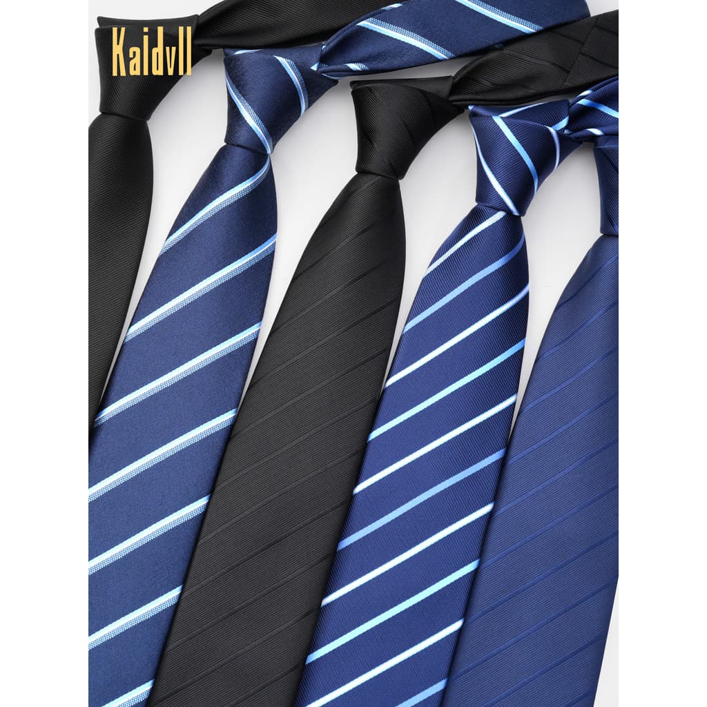 Gravata masculina Formal listras de negócios gravata de mão azul preto vermelho noivo padrinhos gravata de casamento na