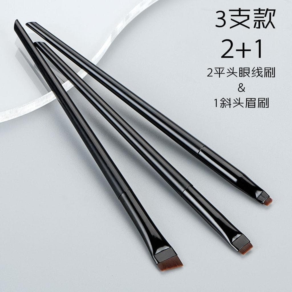 Lâmina Ultra-fina sobrancelha escova delineador fino Faye Wang recomendado influenciador beleza escova detalhes deitado