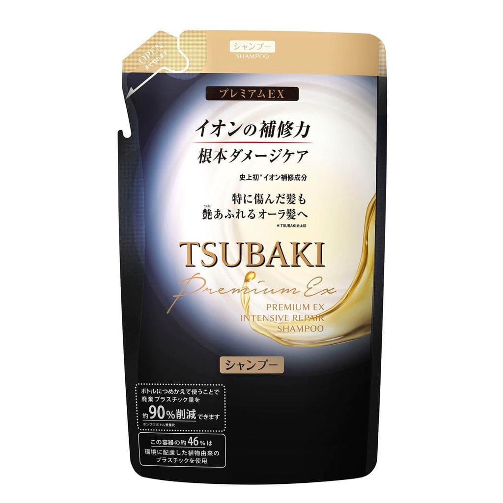 【IMPORTANTE: ENTREGA 20+ DIAS】Refil de Shampoo Reparador Intensivo Premium EX TSUBAKI 330ml