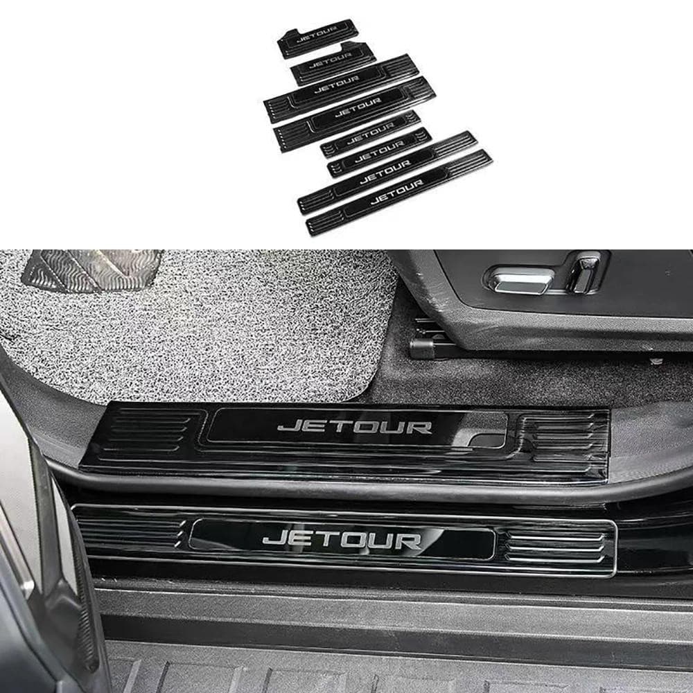 Tira De Soleira De Porta De Estilo De Carro Para Chery Jetour Traveller T2 Placa De Desgaste De Aço Inoxidável Peda Peda