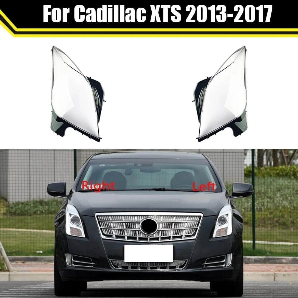 Farol Escudo Abajur De Vidro Transparente Sombra Capa Lente Do Para Cadillac XTS 2013 2014 2015 2016 2017