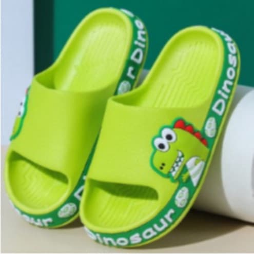 Chinelo Infantil Slide Nuvem Dinossauro Sandália Confortável Leve e Macio
