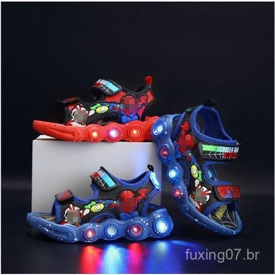 Sandália Infantil Com Sola Flexível Antiderrapante Para Meninos/De Praia