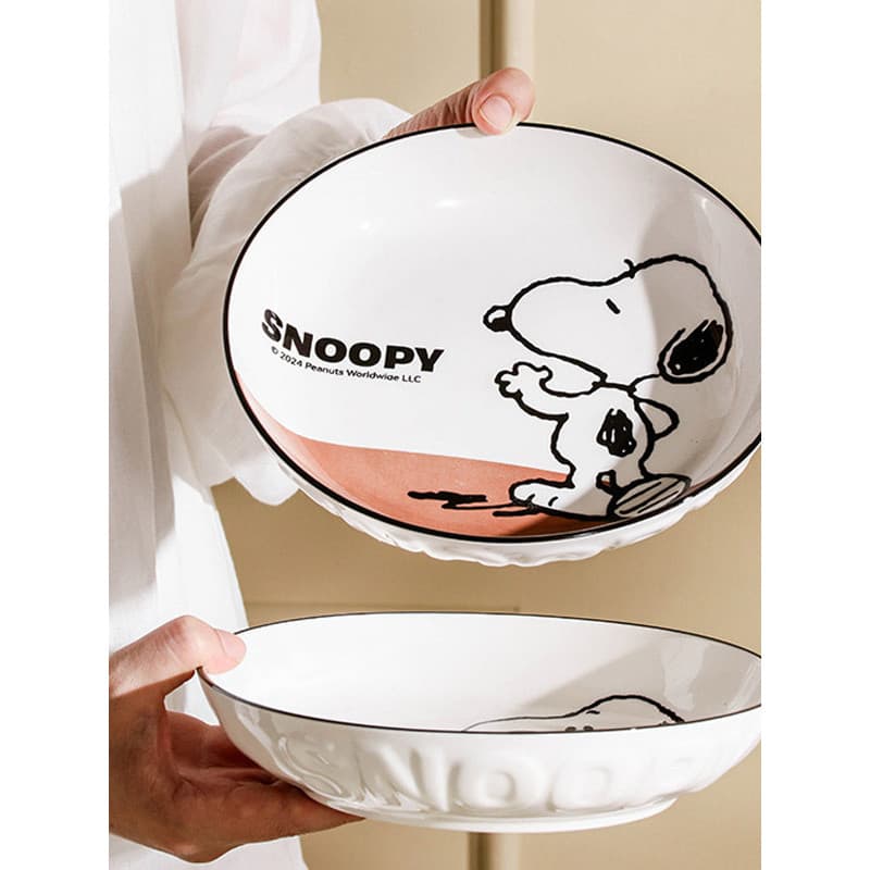 Snoopy bonito máquina de impressão série casal duas pessoas comida caixa de presente de alto valor dos desenhos animados