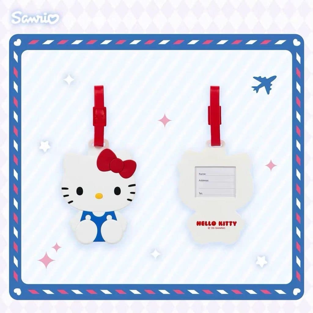 Nova etiqueta de mala Sanrio HelloKitty etiqueta de sinalização de mala de desenho animado etiqueta de bagagem20260826