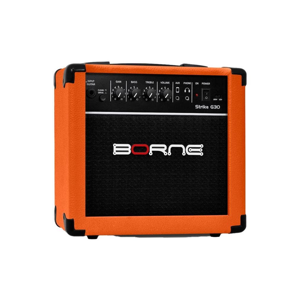 AMPLIFICADOR GUITARRA BORNE STRIKE G30 - LARANJA