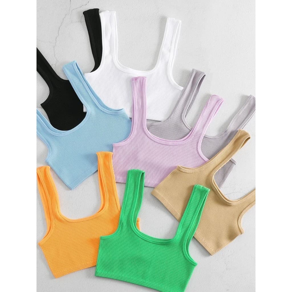 Novo estilo de náilon esportes rosqueado pescoço quadrado curto Yoga colete roupa interior Fitness alta elástica confort