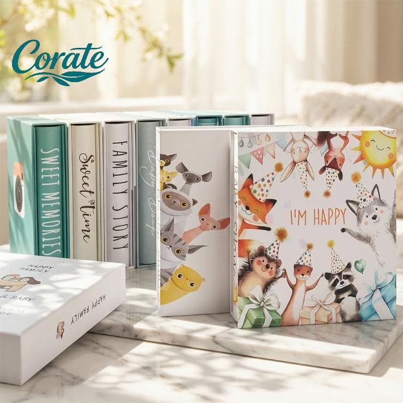 [Corate] Álbum De Fotos Com Inserção Laminada De 6 Polegadas E 200 Poetas Deslizam Em Grande Capacidade Para Lembrança D
