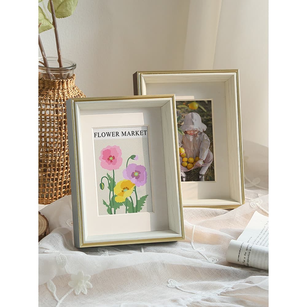 Moldura de foto mesa simples estilo americano crianças pendurar parede 20 23 27 33cm 8 aberto 16K A4 simples criativo mo
