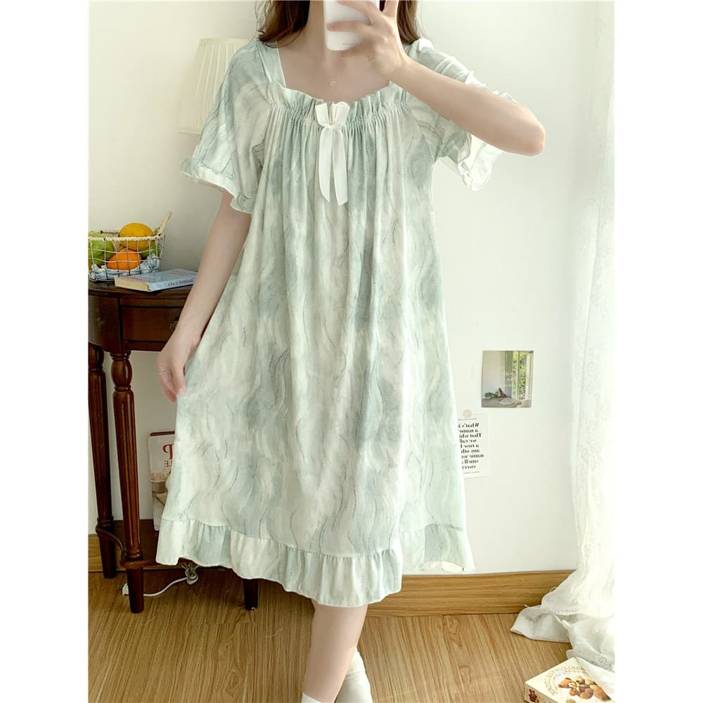 Camisola feminina verão plus Size gelo seda gordura mm100kg verão mais gordura mais estudante 2026 novo estilo vestido d