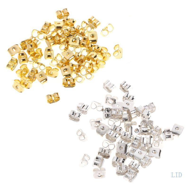 LIDU1 Metal Para Substituições Brincos Borboleta Conjunto Travamento Pinos