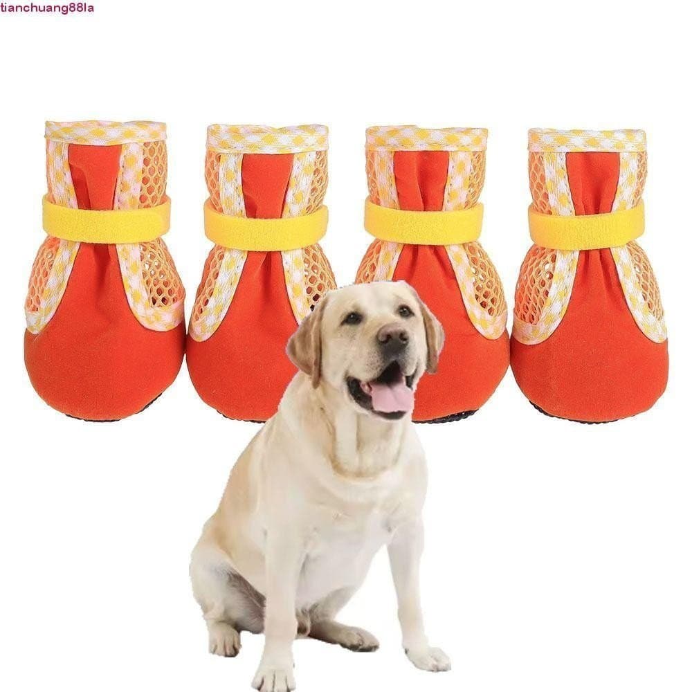 Sapatos Para Cães De Estimação TIANCHUANG , Bota De Malha Impermeável , Protetor De Fundo Macio Antiderrapante Respiráve