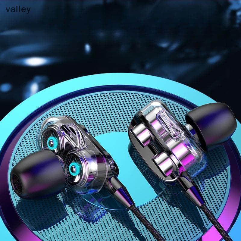 [VLY] Fone De Ouvido Intra-Auricular Com Fio Cancelamento De Ruído Design Ergonômico Fones Estéreo Para Música Esportiva