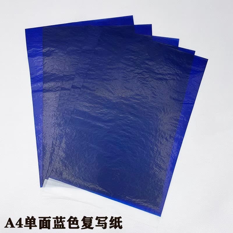 Papel de carbono A4 Papel de impressão azul Manuscrito Rastreamento Gravura Esfregar Papel de cópia Impressão transparen