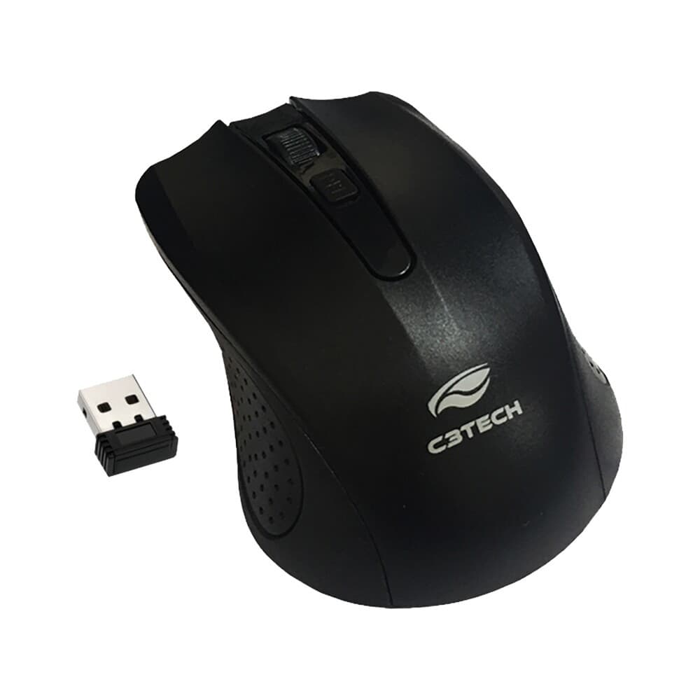 Mouse Sem Fio C3tech Wireless M-w20bk Usb Preto 2.4ghz [F133]