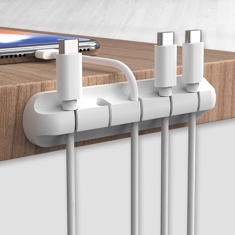 [Frete grátis] Cabo de carregamento de celular de mesa Organizador de cabos de dados Organizador de cabos de armazenamen