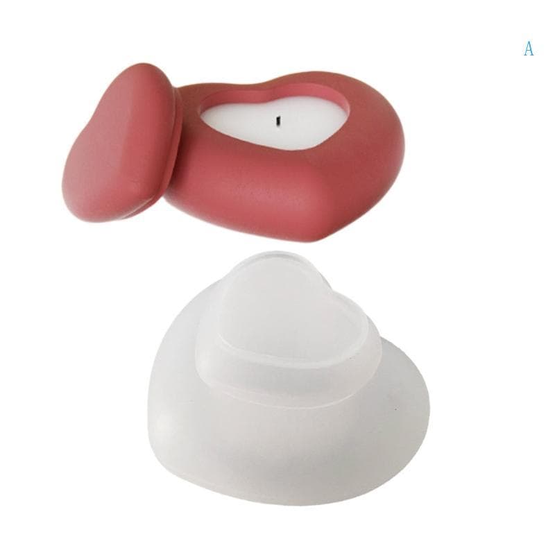 Um Conjunto De Molde De Silicone Resistente Em Forma De Coração Elegante Decoração Para Caixa De Armazenamento De Resina