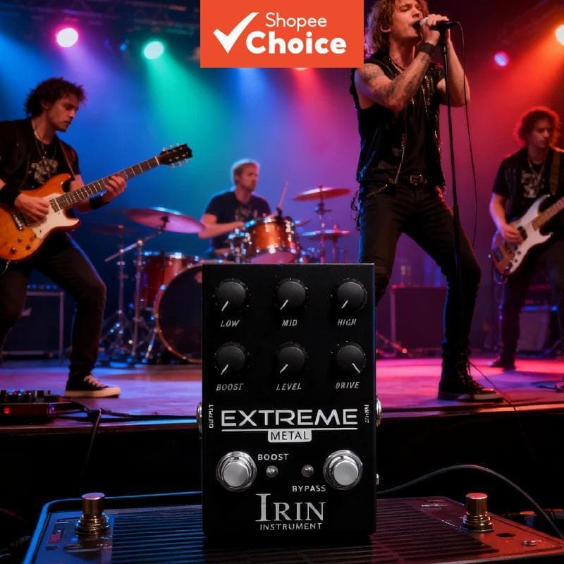 IRIN Extreme Metal Distortion Pedal De Efeitos De Guitarra Elétrica De Alto Ganho True Bypass Stompbox Para Presente De
