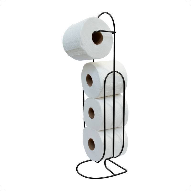 SUPORTE PAPEL HIGIÊNICO LUXO PRETO
