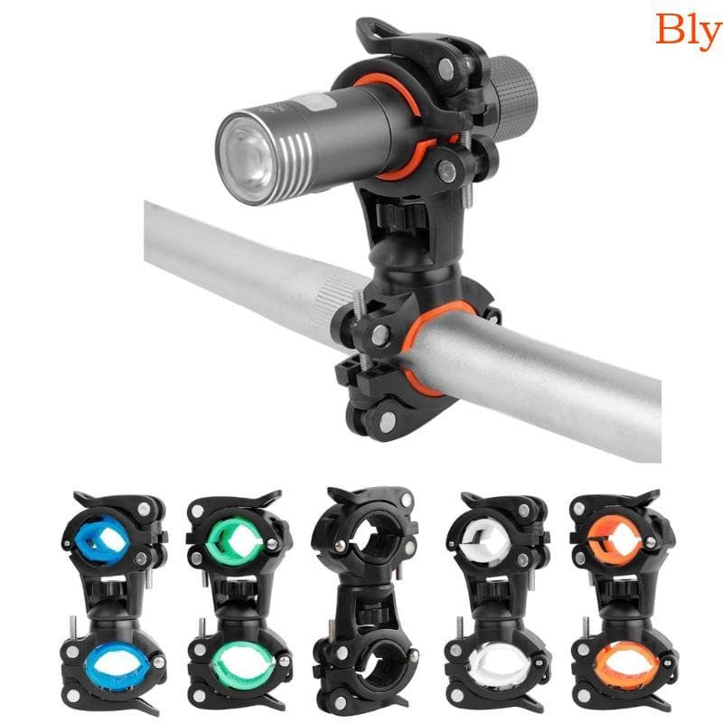 Suporte Para Lanterna Bly Bike 360 ° Bicicletas Rotativas Suportes Luz Tochas Clipe Frente Montagem Endur