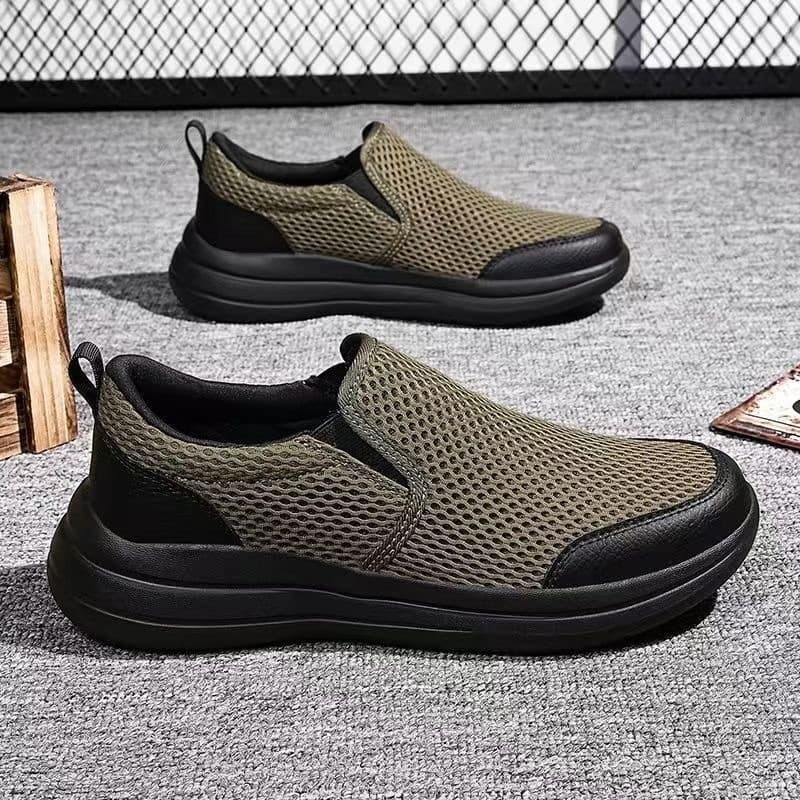 2025 verão novo estilo sapatos masculinos de um Pedal tamanho grande preguiçoso sapatos esportivos casuais masculinos le
