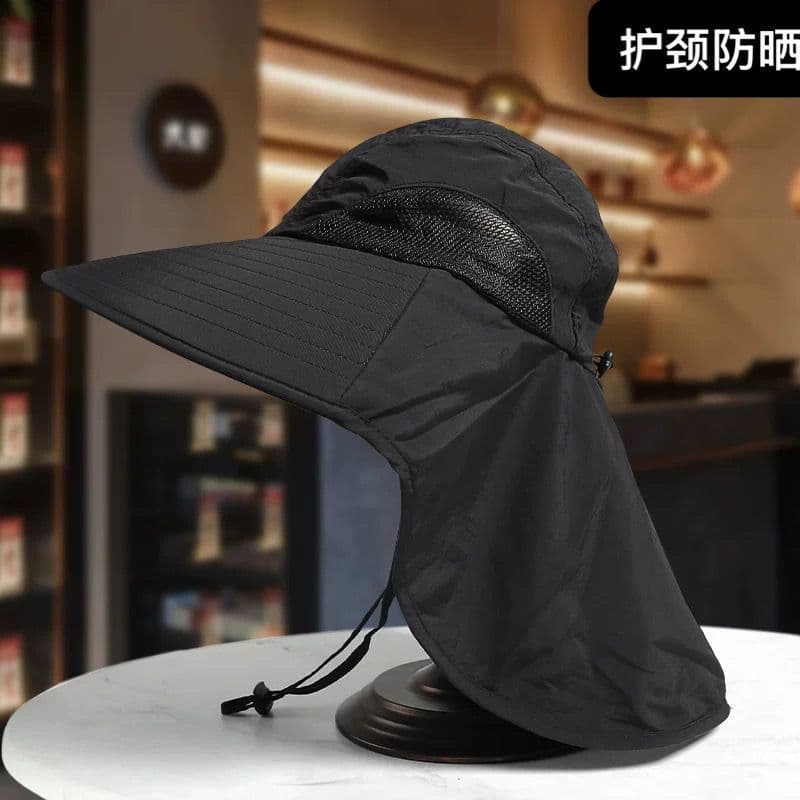 Chapéu balde masculino de secagem rápida verão aba grande protetor solar pesca ao ar livre chapéu de sol Anti-ultraviole