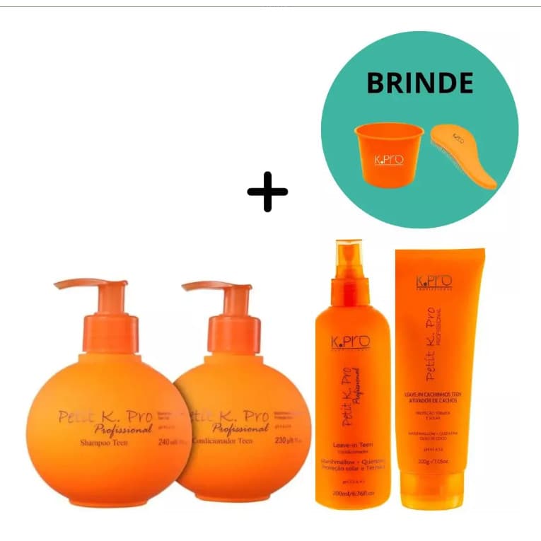 Kpro Kit Petit 4uni Shampoo+ Condicionador + Cachichos + Leave-in