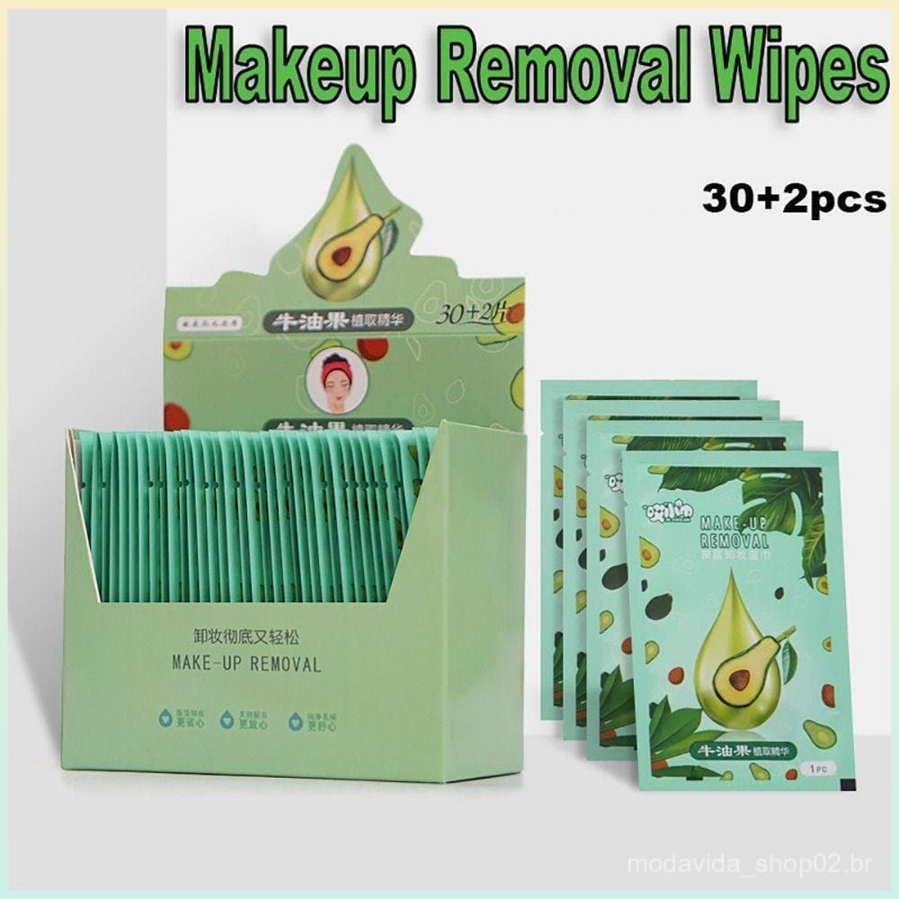 30/32 Toalhetes Removedores de Maquiagem, Toalhetes Úmidos de Microfibra Macia para Limpeza Facial, Acessórios LVNM