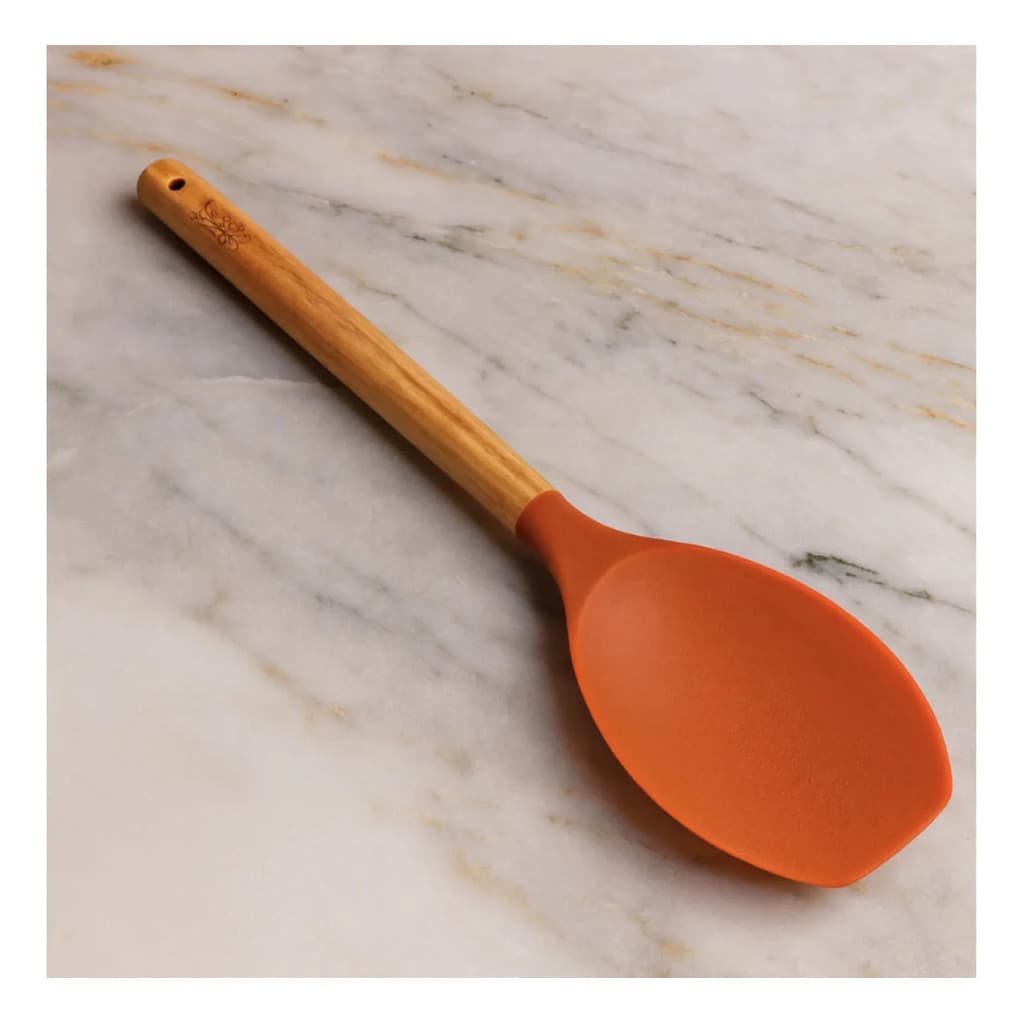 Espátula Colher de Silicone com Cabo de Madeira para Cozinha Culinária