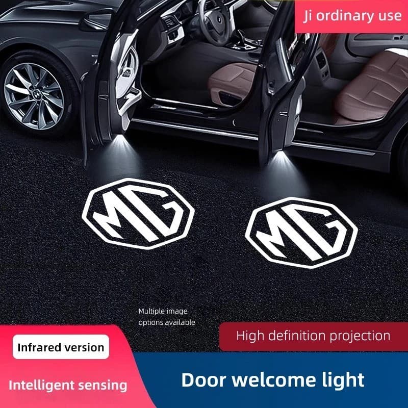 [2 unidades] Luz de boas-vindas a Laser para porta de carro, luz atmosférica de projeção adequada para MG HS ZS Pilot MG