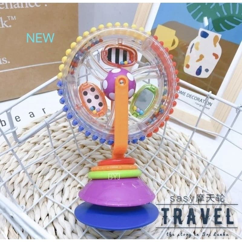 Brinquedo Roda Gigante Rotativa Sensorial Macia com Ventosa Baby Educational Toy Fashional