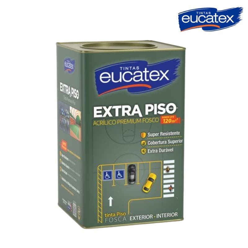 Tinta Piso Eucalar Acrílico 18L Eucatex