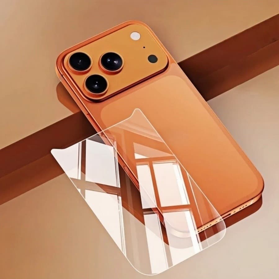 Para iPhone 17 Ar 16 15 14 13 12 11 Pro Max Plus Mini Protetor De Tela De Vidro Temperado Traseiro Filme Transparente