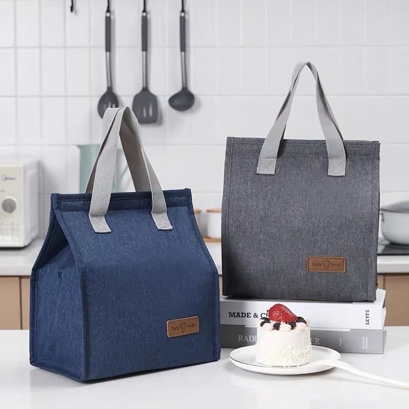 Bolsa Térmica Para Marmita de pano Oxford simples portátil versão coreana/Sem Zíper