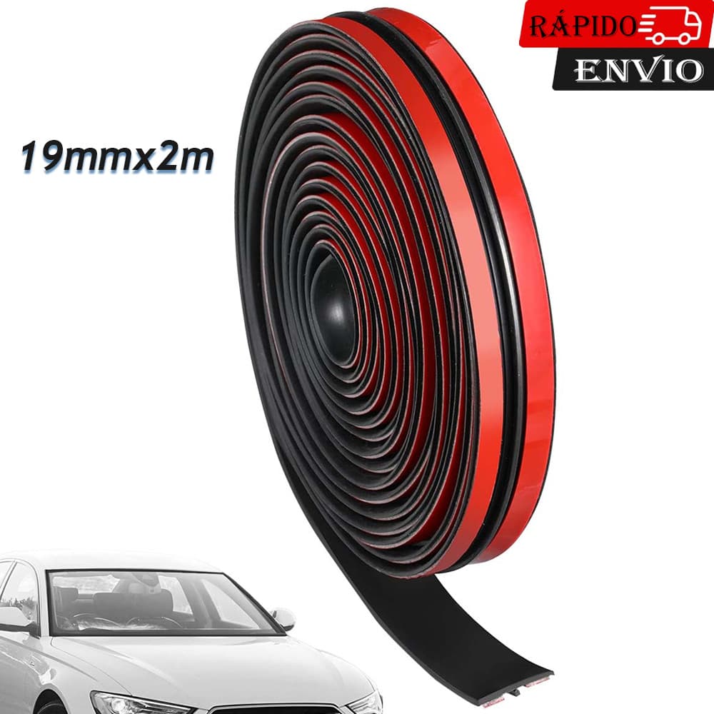 Kit De Vidro Protetor De Selante De Para-Brisa De Teto Automático Vedação De Borda De Tira De Borracha De Carro 19mmx2m