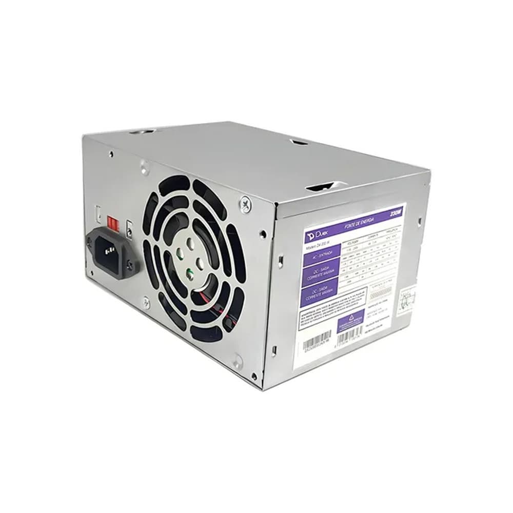 Fonte 230w Duex Box 24 Pinos Com Cabo De Força - Dx230sebc