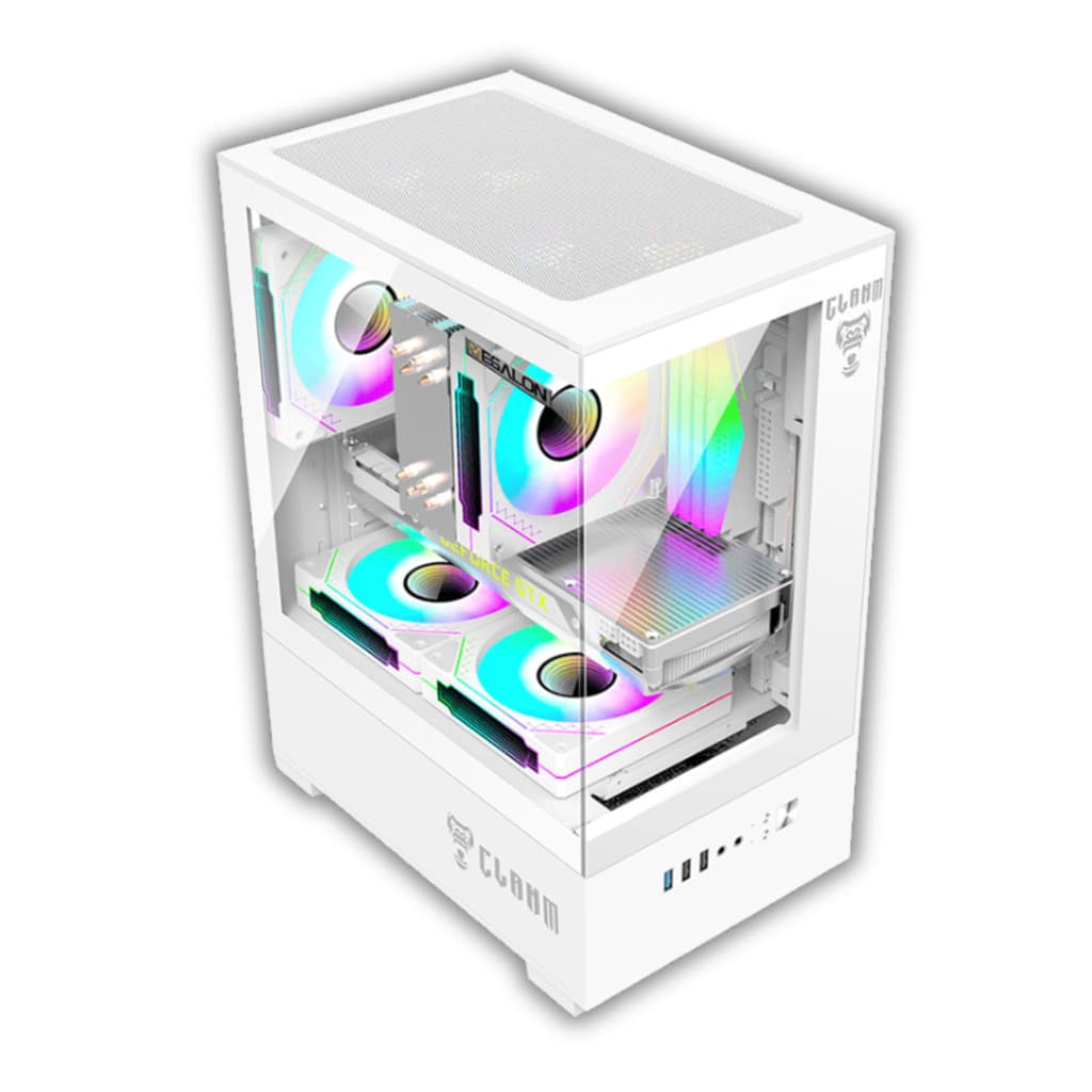 Gabinete Gamer Snow Megalon Vidro Rgb Micro Atx Itx Clanm