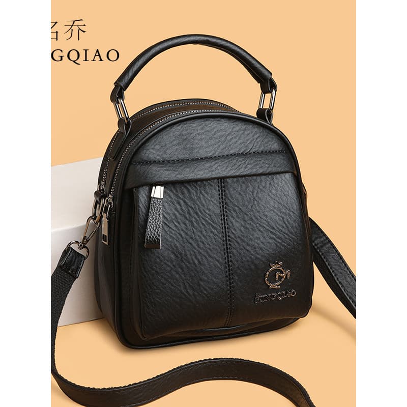 Bolsa feminina luz luxo senhoras portátil Apple saco textura de couro genuíno Multi-camada All-Match mãe saco médio-A