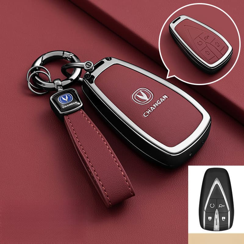 Capa de Chave de Carro em Liga de Zinco para Changan CS35 CS55 CS75 CS85 CS95 Plus EADO RAETO N CS15 V3 V5 V7 2018 COUP