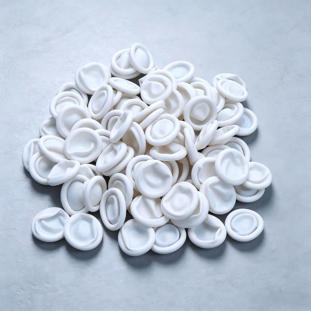 100pcs Conjuntos Berços Borracha Látex Protetoras Pontas Dos Dedos-B001