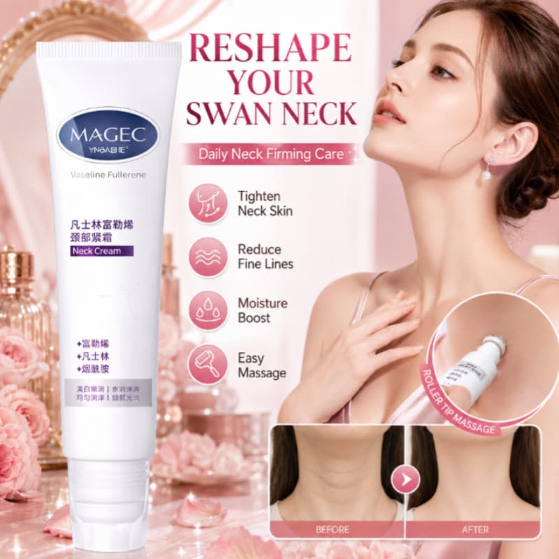 【Efeito Firmador】[Pescoço Jovem] Creme para o Pescoço/Redução de Rugas/Creme Anti-idade